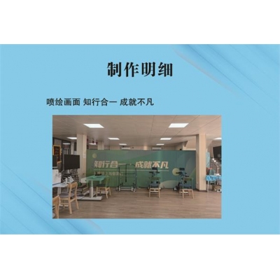 噴繪畫面 知行合一 成就不凡