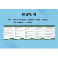 展牌 治療師工作流程、崗位職責(zé)、醫(yī)生工作流程、醫(yī)生管理制度、工作職責(zé)